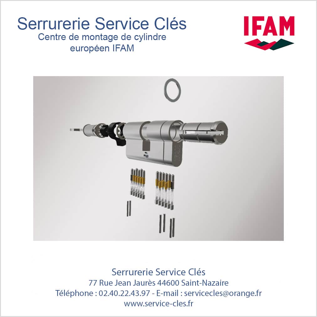 Clé supplémentaire cylindre sécurité F6S - IFAM